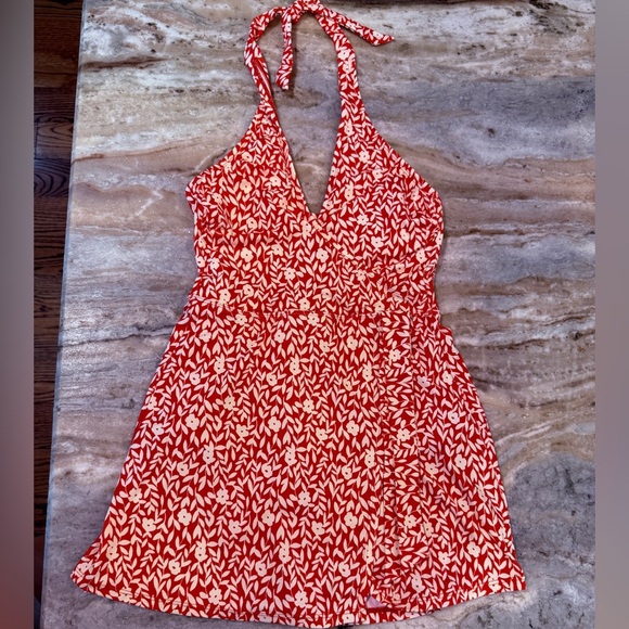Women’s DRAPER JAMES Summer Picnic faux wrap halter swim dress- Size Small - Picture 2 of 8